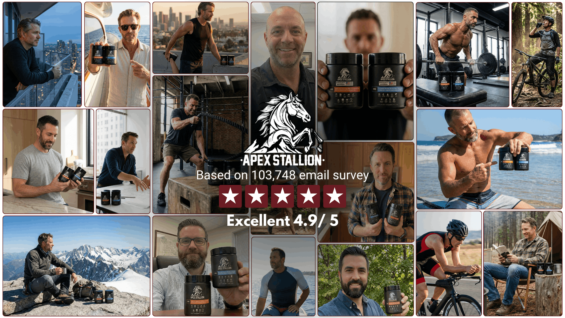 APEXSTALLION AM/PM Comprehensive Testosterone Support System